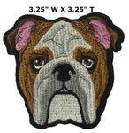 Bulldog Embroidered Patch Iron or Sew-on Dog Breed Series Adventure National Parks Lions Tigers