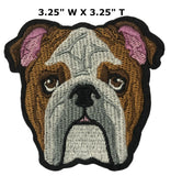 Bulldog Embroidered Patch Iron or Sew-on Dog Breed Series Adventure National Parks Lions Tigers