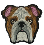 Bulldog Embroidered Patch Iron or Sew-on Dog Breed Series Adventure National Parks Lions Tigers