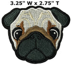 PUG Embroidered Patch Iron-on or Sew-on Nature Adventure National Park Explorer Lions Tigers Black Panther Big Cats Animal Dog Breed