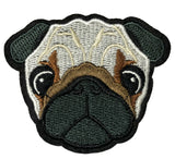 PUG Embroidered Patch Iron-on or Sew-on Nature Adventure National Park Explorer Lions Tigers Black Panther Big Cats Animal Dog Breed