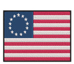 American Flag US Betsy Ross Revololutionary War 1776 Embroidered Iron or Sew-on Patch