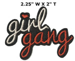 Girl Gang 2.25" Embroidered Patch Iron Sew-on Girl Power Series Decorative Applique Cosplay Patches