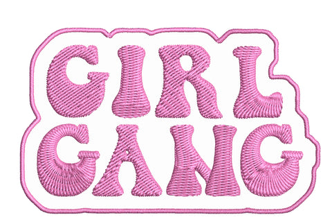 Girl Gang 3.5" Embroidered Patch Iron Sew-on Girl Power Series