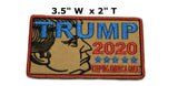 Donald Trump - TRUMP 2020 - Tactical Morale Patch Hook and Loop Fastener Backing Make America Great Again MAGA TRUMP Series