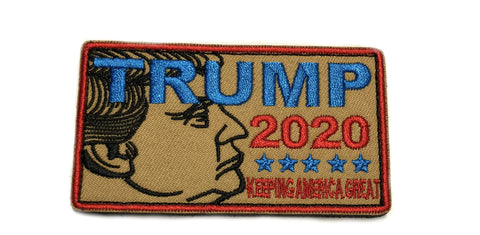 Donald Trump - TRUMP 2020 - Tactical Morale Patch Hook and Loop Fastener Backing Make America Great Again MAGA TRUMP Series