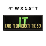 It Came From Beneath The Sea Horror Movies  4" W x 1.5" T Embroidered Iron/Sew-on Patch