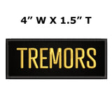 Tremors Horror Movies  4" W x 1.5" T Embroidered Iron/Sew-on Patch