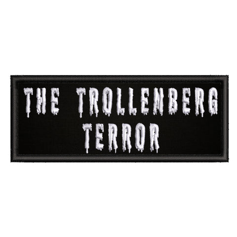 The Trollenberg Terror Horror Movies  4" W x 1.5" T Embroidered Iron/Sew-on Patch