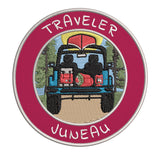 Juneau, Alaska Traveler! 3.5" Embroidered Iron or Sew-on Patch