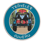 Juneau, Alaska Traveler! 3.5" Embroidered Iron or Sew-on Patch