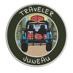 Juneau, Alaska Traveler! 3.5" Embroidered Iron or Sew-on Patch