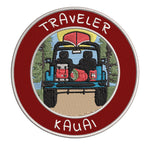 Kauai, Hawaii Traveler! 3.5" Embroidered Iron or Sew-on Patch