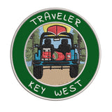 Key West, Florida Traveler! 3.5" Embroidered Iron or Sew-on Patch