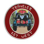 Key West, Florida Traveler! 3.5" Embroidered Iron or Sew-on Patch