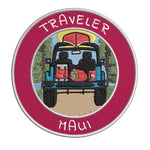 Maui, Hawaii Traveler! 3.5" Embroidered Iron or Sew-on Patch