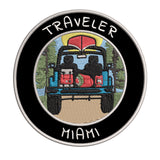 Miami, Florida Traveler! 3.5" Embroidered Iron or Sew-on Patch