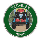 Miami, Florida Traveler! 3.5" Embroidered Iron or Sew-on Patch