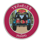 Miami, Florida Traveler! 3.5" Embroidered Iron or Sew-on Patch