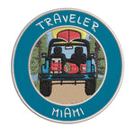 Miami, Florida Traveler! 3.5" Embroidered Iron or Sew-on Patch