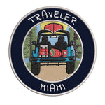 Miami, Florida Traveler! 3.5" Embroidered Iron or Sew-on Patch