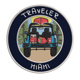 Miami, Florida Traveler! 3.5" Embroidered Iron or Sew-on Patch