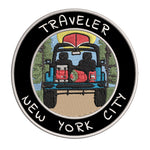 New York City, New York Traveler! 3.5" Embroidered Iron or Sew-on Patch