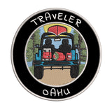 Oahu, Hawaii Traveler! 3.5" Embroidered Iron or Sew-on Patch