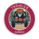 Oahu, Hawaii Traveler! 3.5" Embroidered Iron or Sew-on Patch