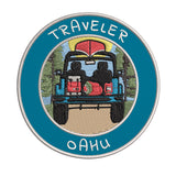 Oahu, Hawaii Traveler! 3.5" Embroidered Iron or Sew-on Patch