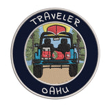 Oahu, Hawaii Traveler! 3.5" Embroidered Iron or Sew-on Patch