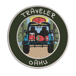 Oahu, Hawaii Traveler! 3.5" Embroidered Iron or Sew-on Patch