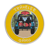 Oahu, Hawaii Traveler! 3.5" Embroidered Iron or Sew-on Patch