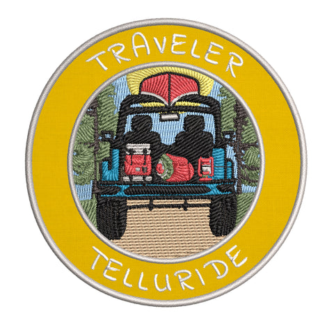 Telluride, Colorado Traveler! 3.5" Embroidered Iron or Sew-on Patch