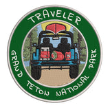 Grand Teton National Park, Wyoming Traveler! 3.5" Embroidered Iron or Sew-on Patch