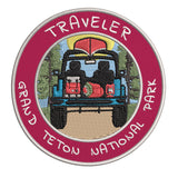 Grand Teton National Park, Wyoming Traveler! 3.5" Embroidered Iron or Sew-on Patch