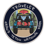 Grand Teton National Park, Wyoming Traveler! 3.5" Embroidered Iron or Sew-on Patch