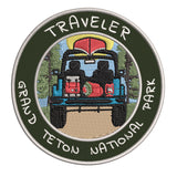 Grand Teton National Park, Wyoming Traveler! 3.5" Embroidered Iron or Sew-on Patch