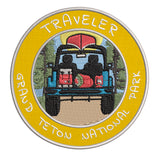 Grand Teton National Park, Wyoming Traveler! 3.5" Embroidered Iron or Sew-on Patch