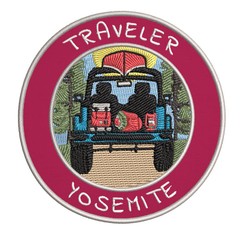 Yosemite National Park, California Traveler! 3.5" Embroidered Iron or Sew-on Patch