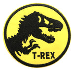 T-Rex 3.5" Embroidered Iron / Sew-on Patch Jurrassic Park Dinosaur Series