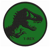 T-Rex 3.5" Embroidered Patch Iron Sew-on Jurassic Park Dinosaur Series