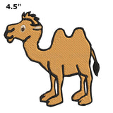 Camel 4.5" Embroidered Patch Iron or Sew-on Kids Zoo Series Souvenir Travel Vacation