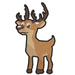 Deer 4.5" Embroidered Patch Iron or Sew-on Kids Zoo Series Souvenir Travel Vacation