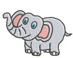 Cute Elephant 3.5" Embroidered Patch Iron Sew-on Kids Cartoon Series