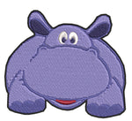 Hippo Hippopotamus 4.5" Embroidered Patch Iron or Sew-on Kids Zoo Series Souvenir Travel Vacation