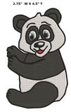 Panda 4.5" Embroidered Patch Iron or Sew-on Kids Zoo Series Wildlife