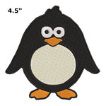 Penguin 4.5" Embroidered Patch Iron or Sew-on Kids Zoo Series