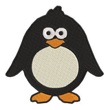 Penguin 4.5" Embroidered Patch Iron or Sew-on Kids Zoo Series