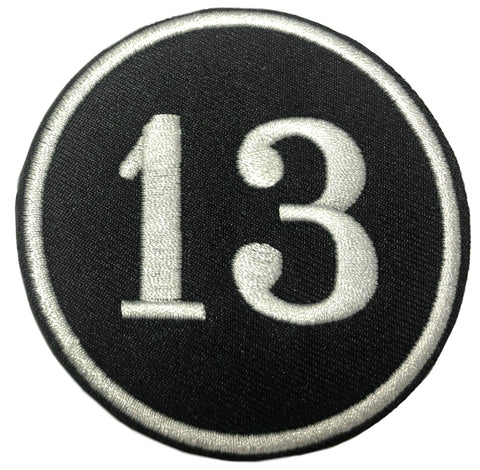 Lucky 13 - 3" Embroidered Patch Iron or Sew-on Rodder Drag Racing Hot Rod Auto Biker Series